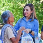 Alcaldesa de Mocorito recorre comunidades afectadas por las lluvias